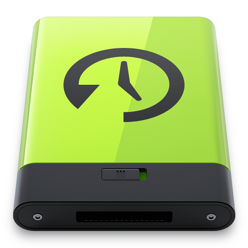 Green Time Machine Icon 512x512 png